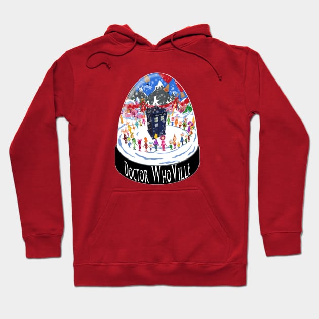 Doctor WhoVille Hoodie by DistractedGeek